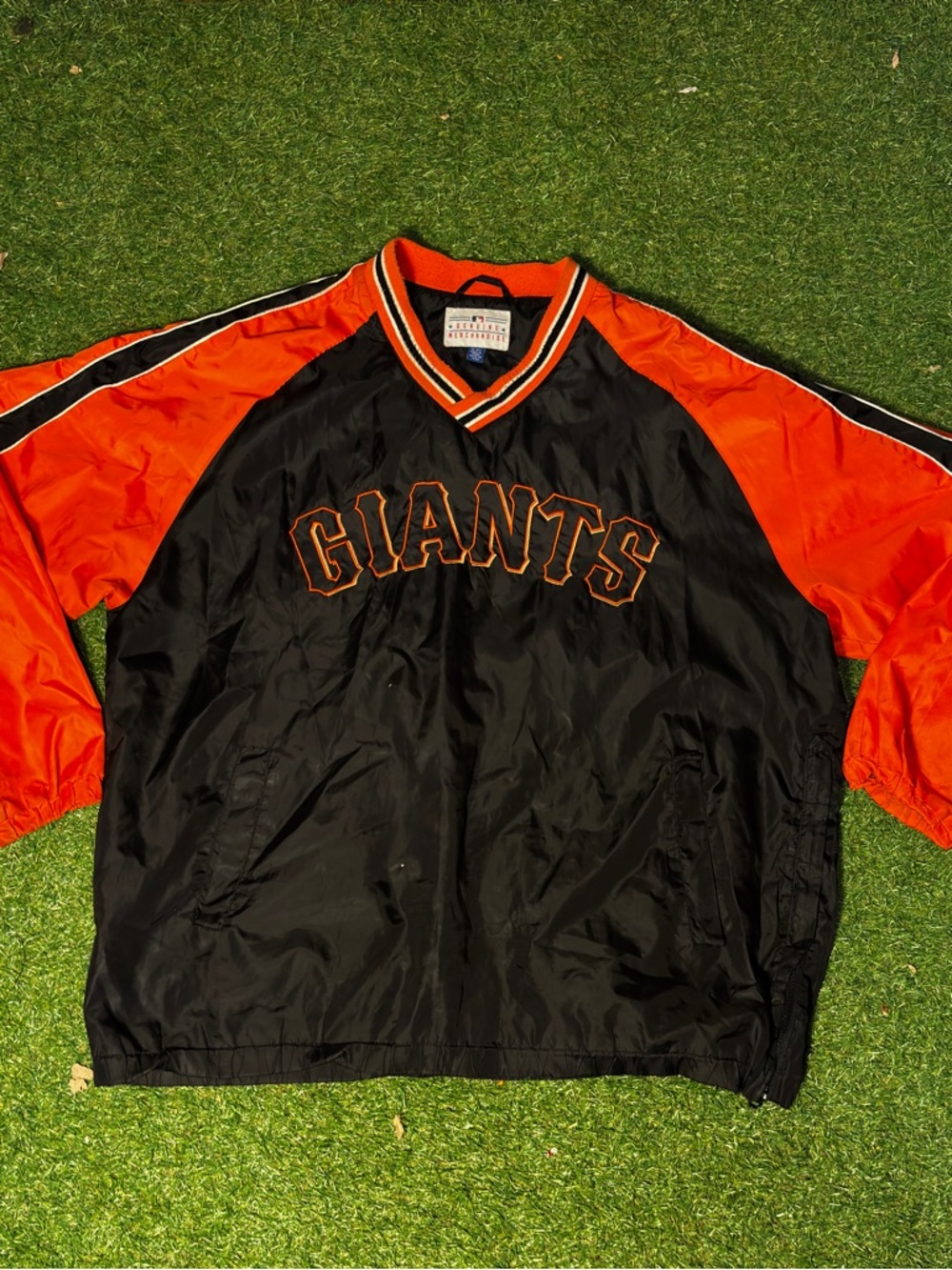 San Francisco Giants Windbreaker pull over jacket men size Xl